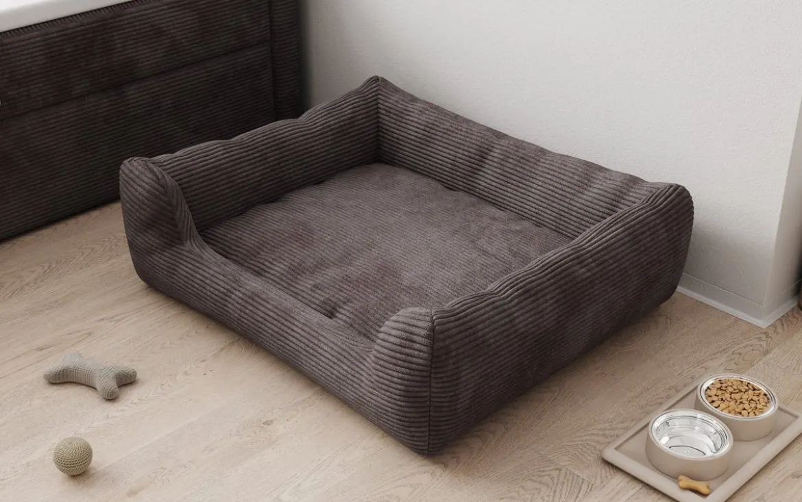 Hundebett Cosmo 120 × 80 cm in Cord