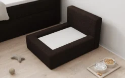 Hundebett LupoLounge 80 × 60 cm in Bouclé