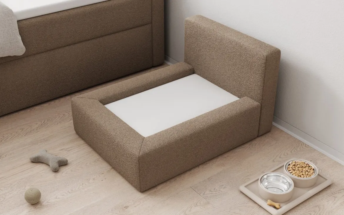 Hundebett LupoLounge 80 × 60 cm in Bouclé