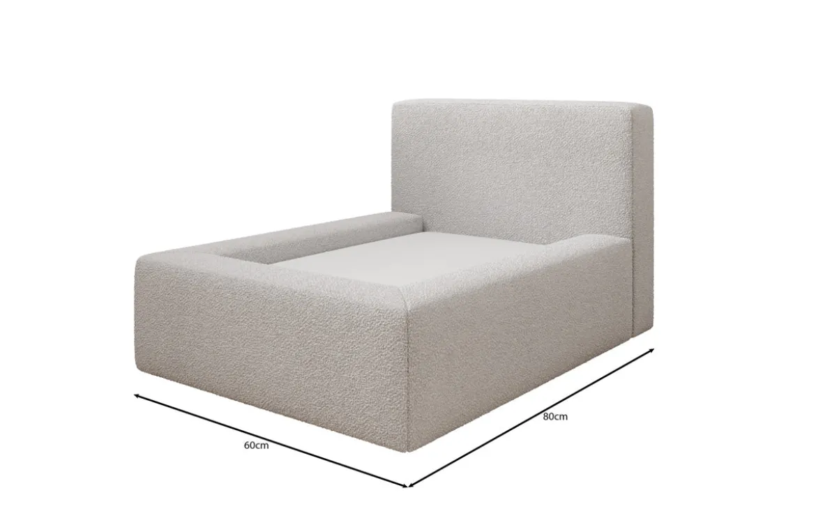 Hundebett LupoLounge 80 × 60 cm in Bouclé