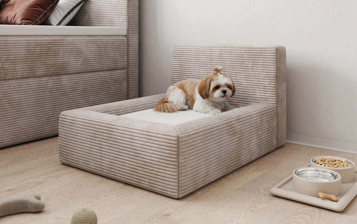 Hundebett LupoLounge 80 × 60 cm in Cord