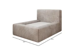Hundebett LupoLounge 80 × 60 cm in Cord