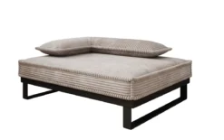 Hundebett Milo – 80×60 cm mit Cordbezug & Metallrahmen