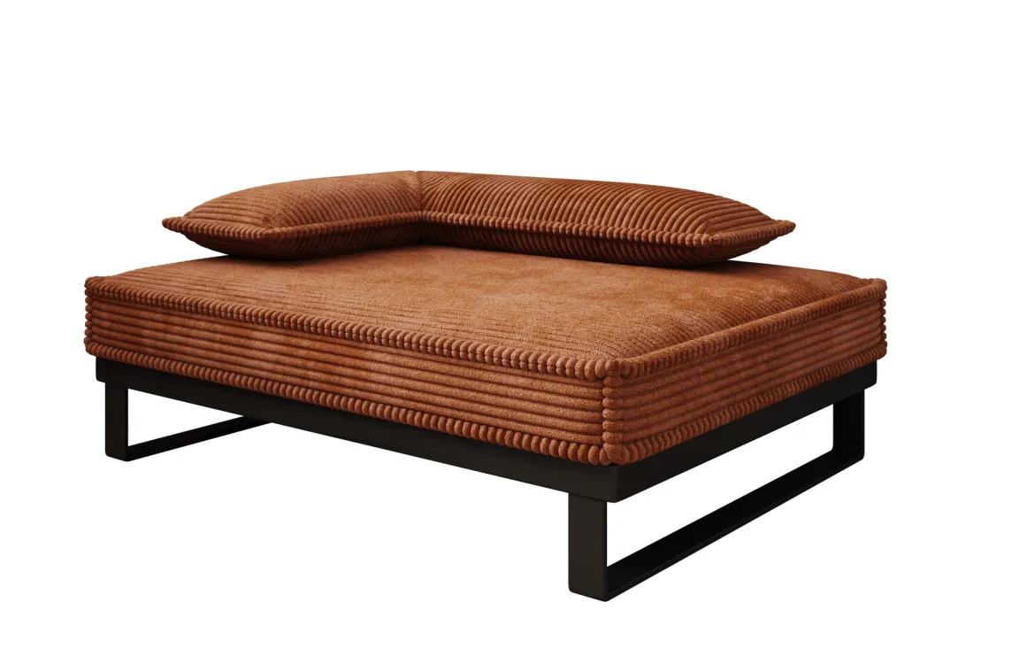 Hundebett Milo – 80×60 cm mit Cordbezug & Metallrahmen