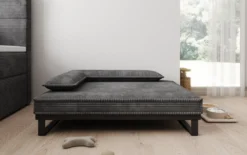 Hundebett Milo – 80×100 cm mit Cordbezug & Metallrahmen