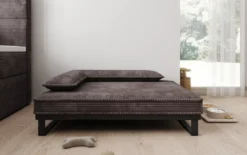 Hundebett Milo – 80×100 cm mit Cordbezug & Metallrahmen