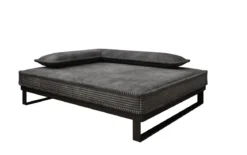 Hundebett Milo – 80×100 cm mit Cordbezug & Metallrahmen