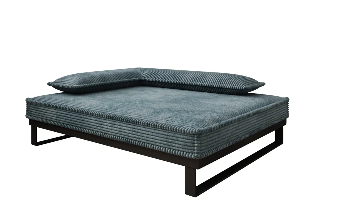 Hundebett Milo – 80×100 cm mit Cordbezug & Metallrahmen