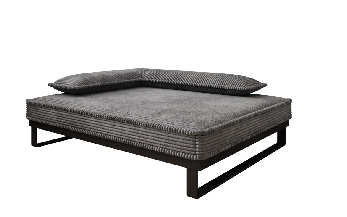 Hundebett Milo – 80×100 cm mit Cordbezug & Metallrahmen