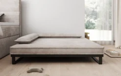 Hundebett Milo – 100x120 cm mit Cordbezug & Metallrahmen
