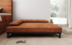 Hundebett Milo – 100x120 cm mit Cordbezug & Metallrahmen