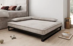 Hundebett Milo – 100x120 cm mit Cordbezug & Metallrahmen