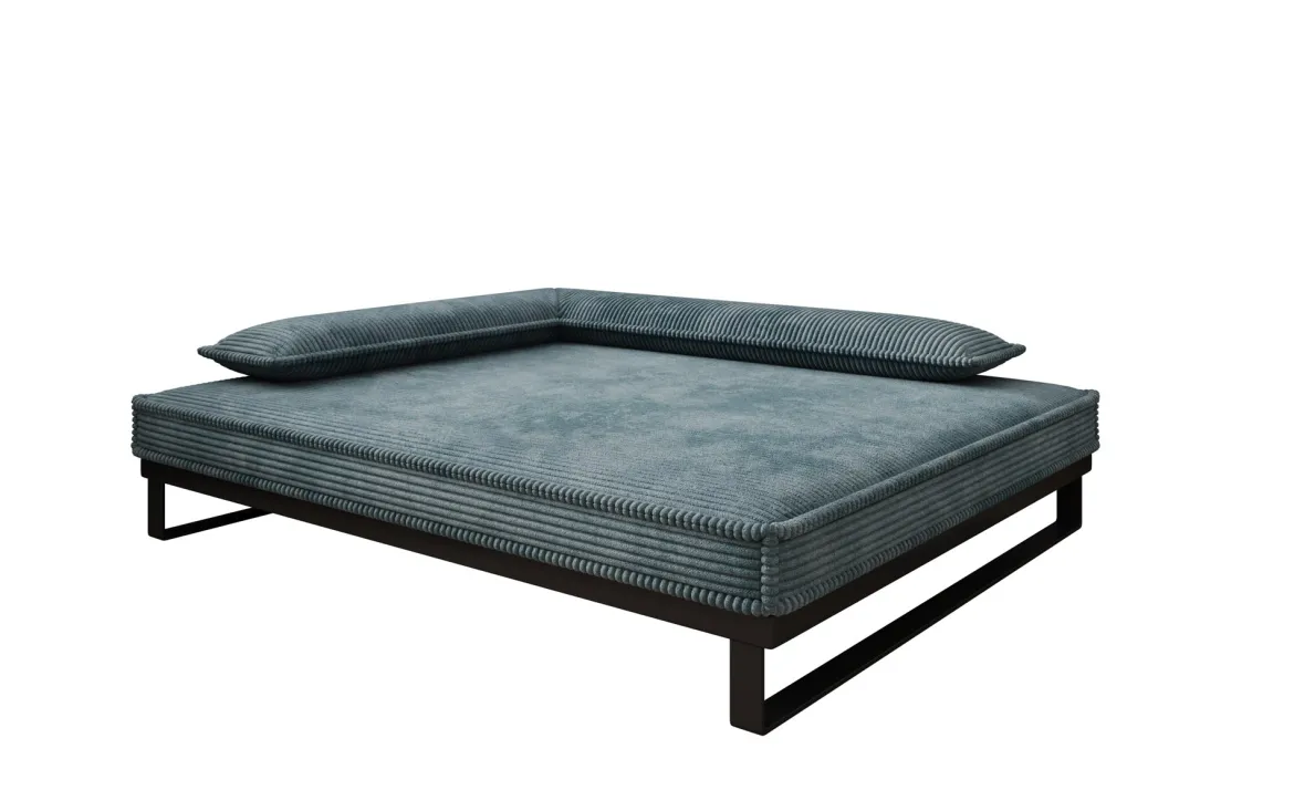 Hundebett Milo – 100x120 cm mit Cordbezug & Metallrahmen