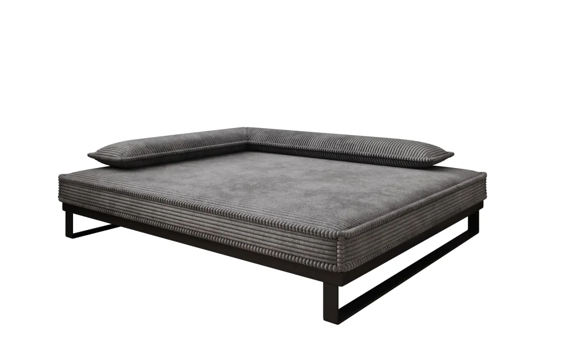 Hundebett Milo – 100x120 cm mit Cordbezug & Metallrahmen