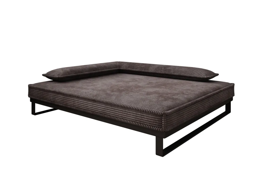 Hundebett Milo – 100x120 cm mit Cordbezug & Metallrahmen