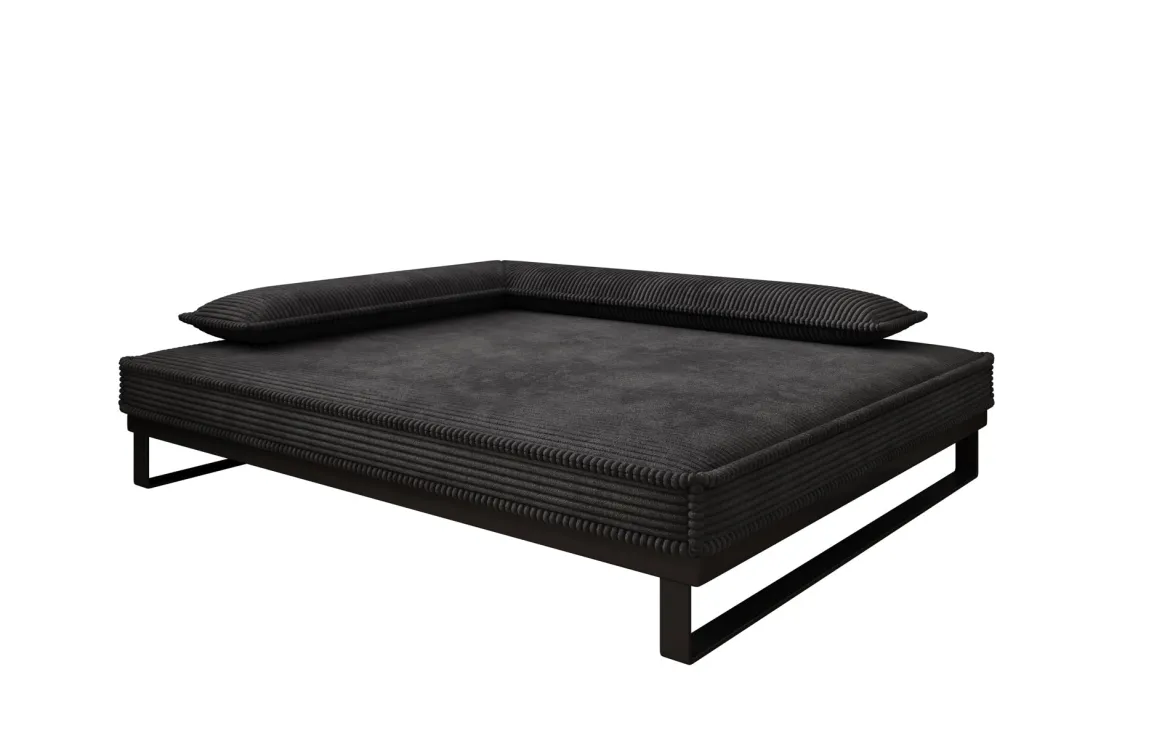 Hundebett Milo – 100x120 cm mit Cordbezug & Metallrahmen