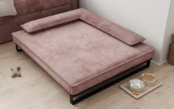 Hundebett Milo – 100x120 cm mit Cordbezug & Metallrahmen
