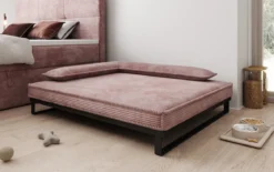 Hundebett Milo – 100x120 cm mit Cordbezug & Metallrahmen