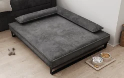 Hundebett Milo – 100x120 cm mit Cordbezug & Metallrahmen