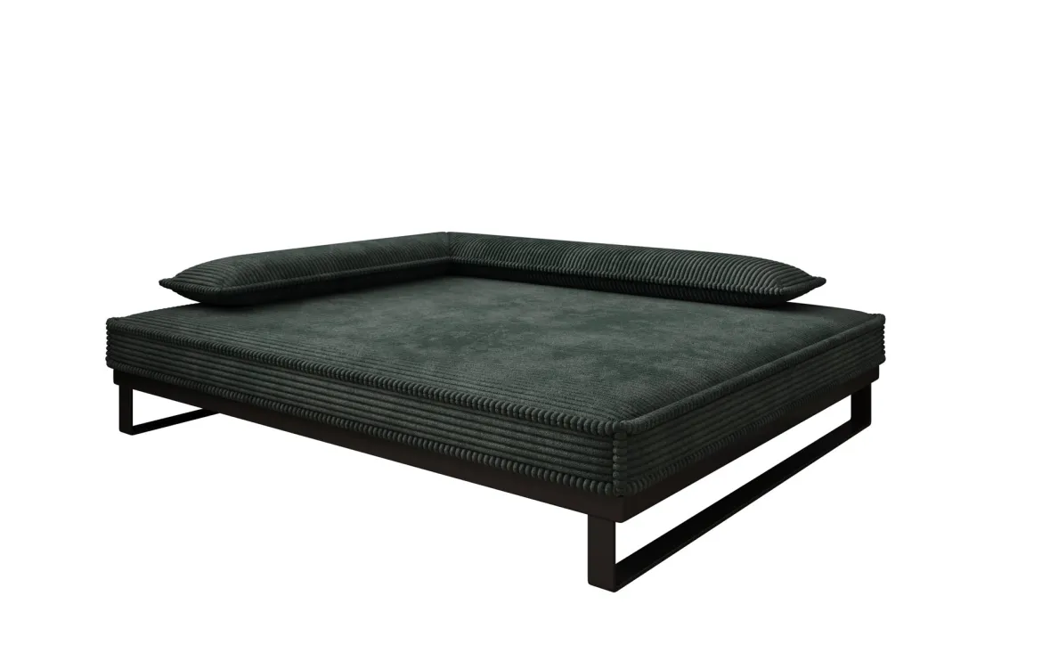 Hundebett Milo – 100x120 cm mit Cordbezug & Metallrahmen