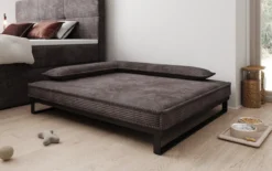 Hundebett Milo – 100x120 cm mit Cordbezug & Metallrahmen