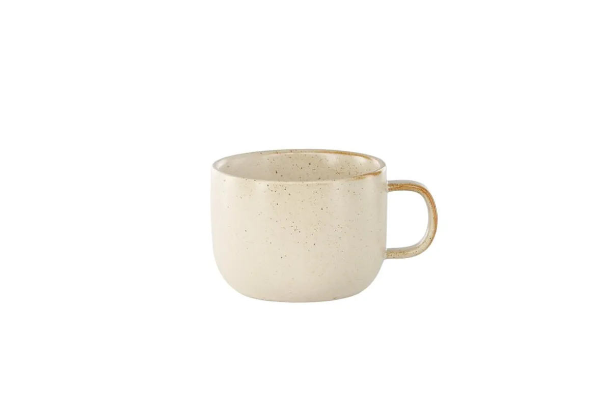 Kaffeetasse Liva - 2er-Set in Beige aus Keramik, in zwei Größen