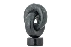 Kerzenhalter Arvik – Skulpturaler Marmor in Grün