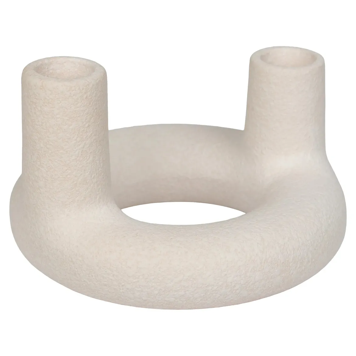 Kerzenhalter „Ceramo Duo“ – Keramik in Beige