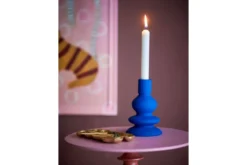 Kerzenhalter Elyon – Blaues Steingut