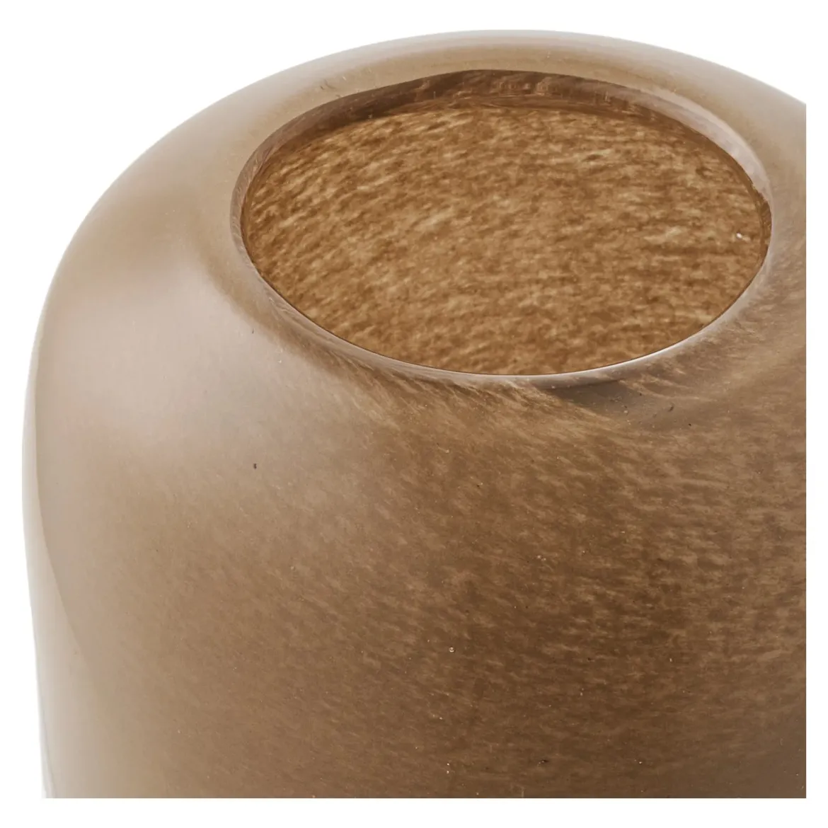 Kerzenhalter „Lumea“ – Mundgeblasenes Glas in Braun