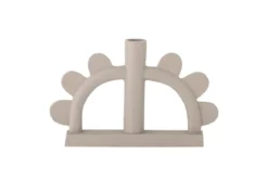 Kerzenhalter Nalia – Aluminium in Naturton