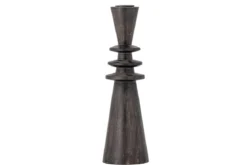 Kerzenhalter „Nerith“ – Schwarzes Mangoholz