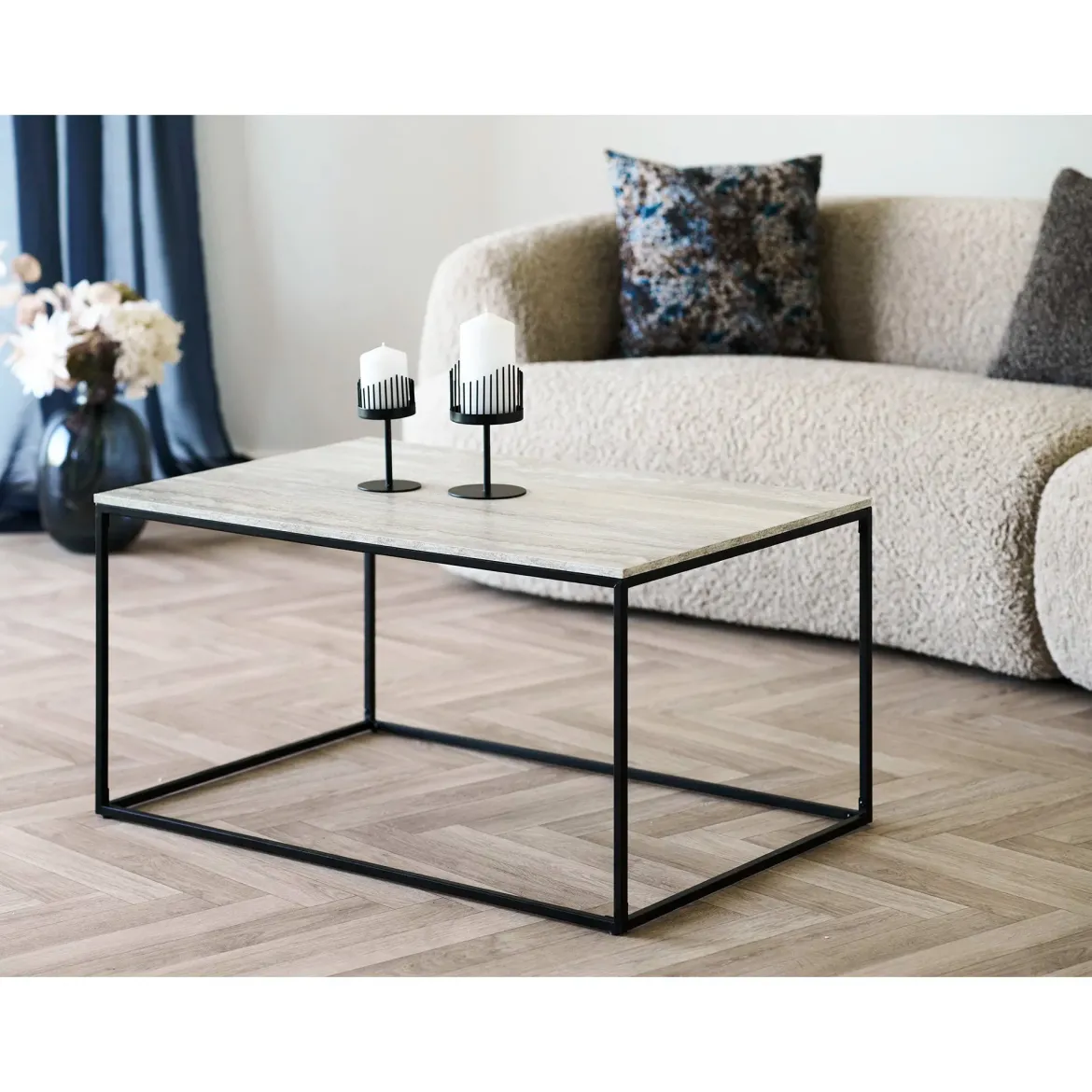 Kerzenhalter-Set „Cavallo Duo“ – Stahl in Schwarz
