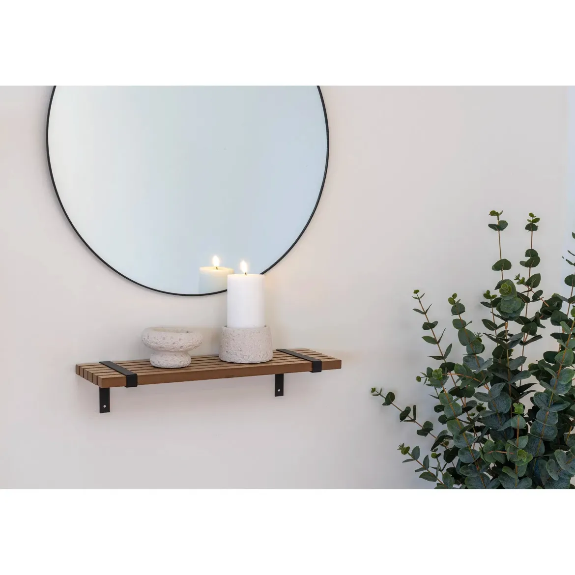 Kerzenhalter-Set „Lunaro Duo“ – Zement in Grau