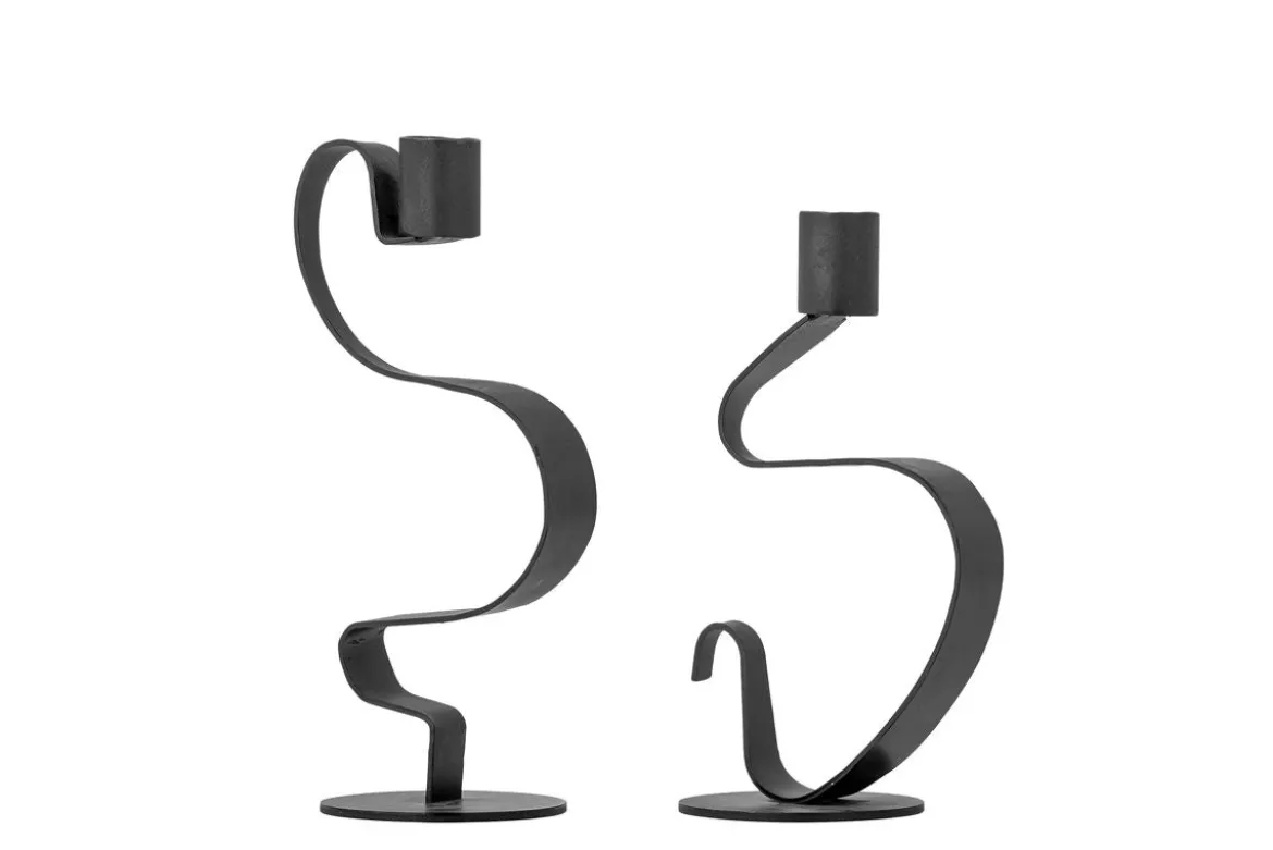 Kerzenhalter-Set Pak – Metall in Schwarz (2er-Set)
