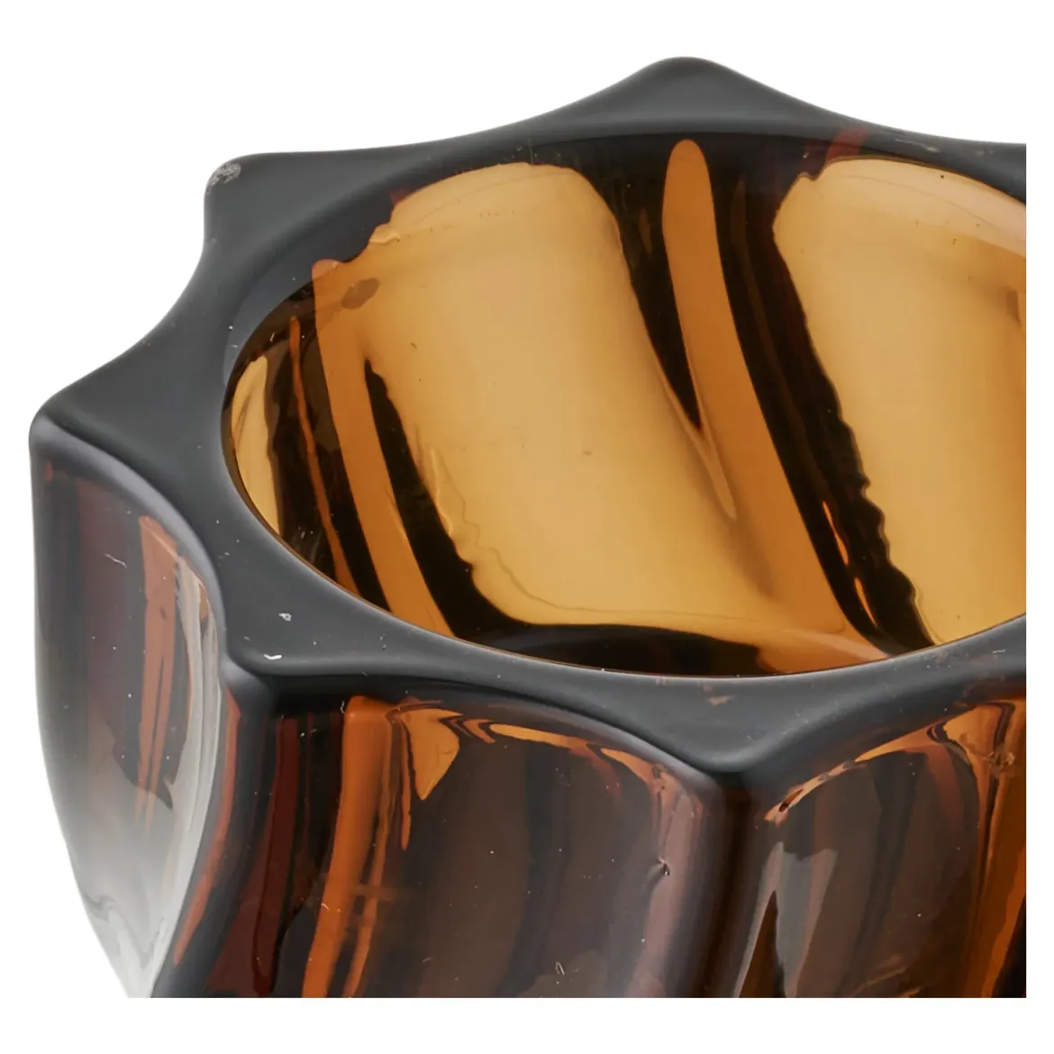 Kerzenhalter-Set „Smokaro“ – Glas in Rauchbraun (2er-Set)
