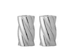 Kerzenhalter Silvertwin – aus Steingut