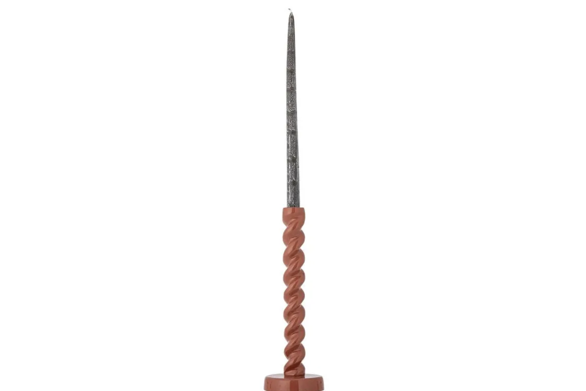 Kerzenhalter Spirra – Aluminium in Braun