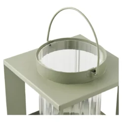 Kerzenlaterne Eirnova – aus Metall und Glas gefertigt