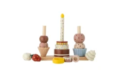 Kinder-Aktivitätsspielzeug Milano – Stapelturm aus FSC®-zertifiziertem Buchenholz