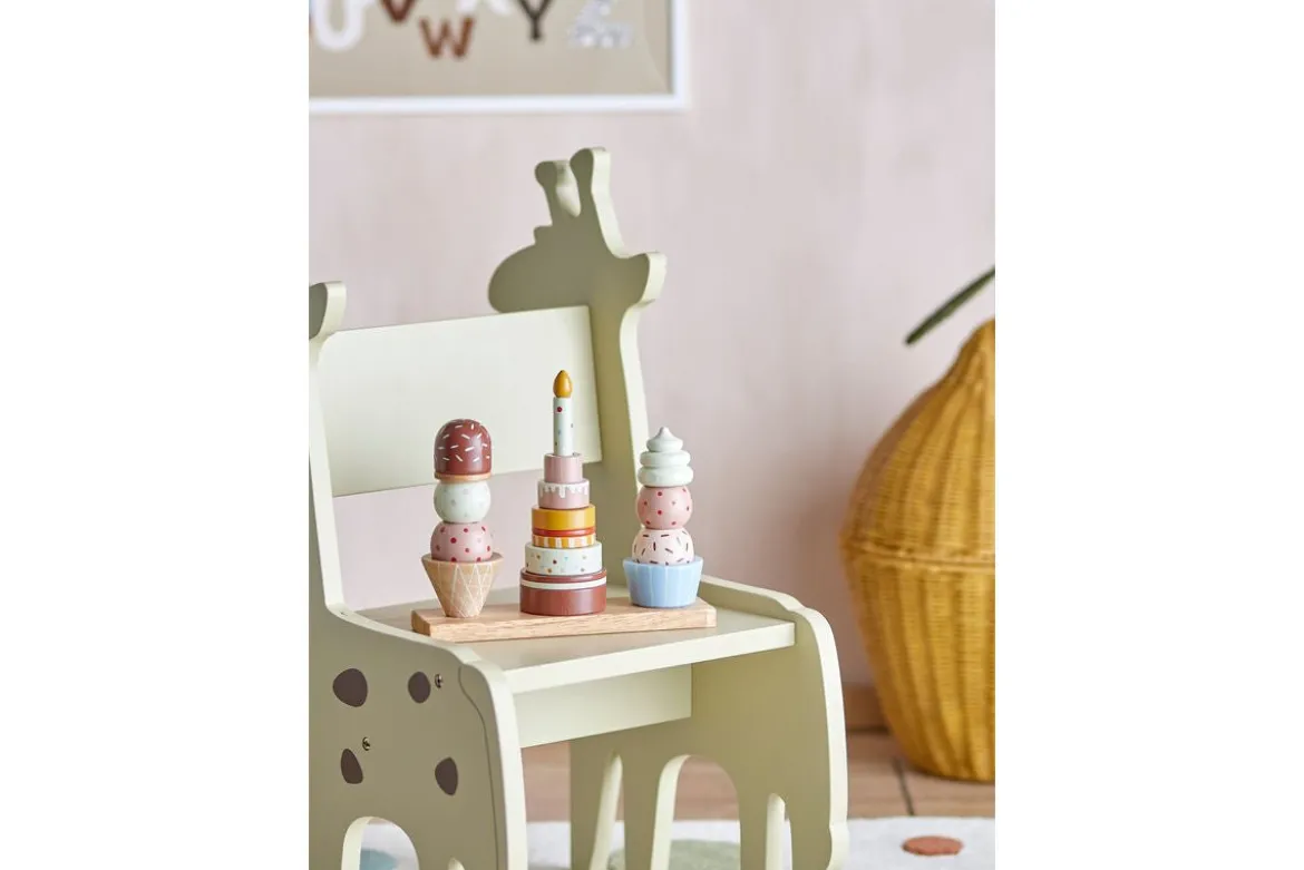 Kinder-Aktivitätsspielzeug Milano – Stapelturm aus FSC®-zertifiziertem Buchenholz