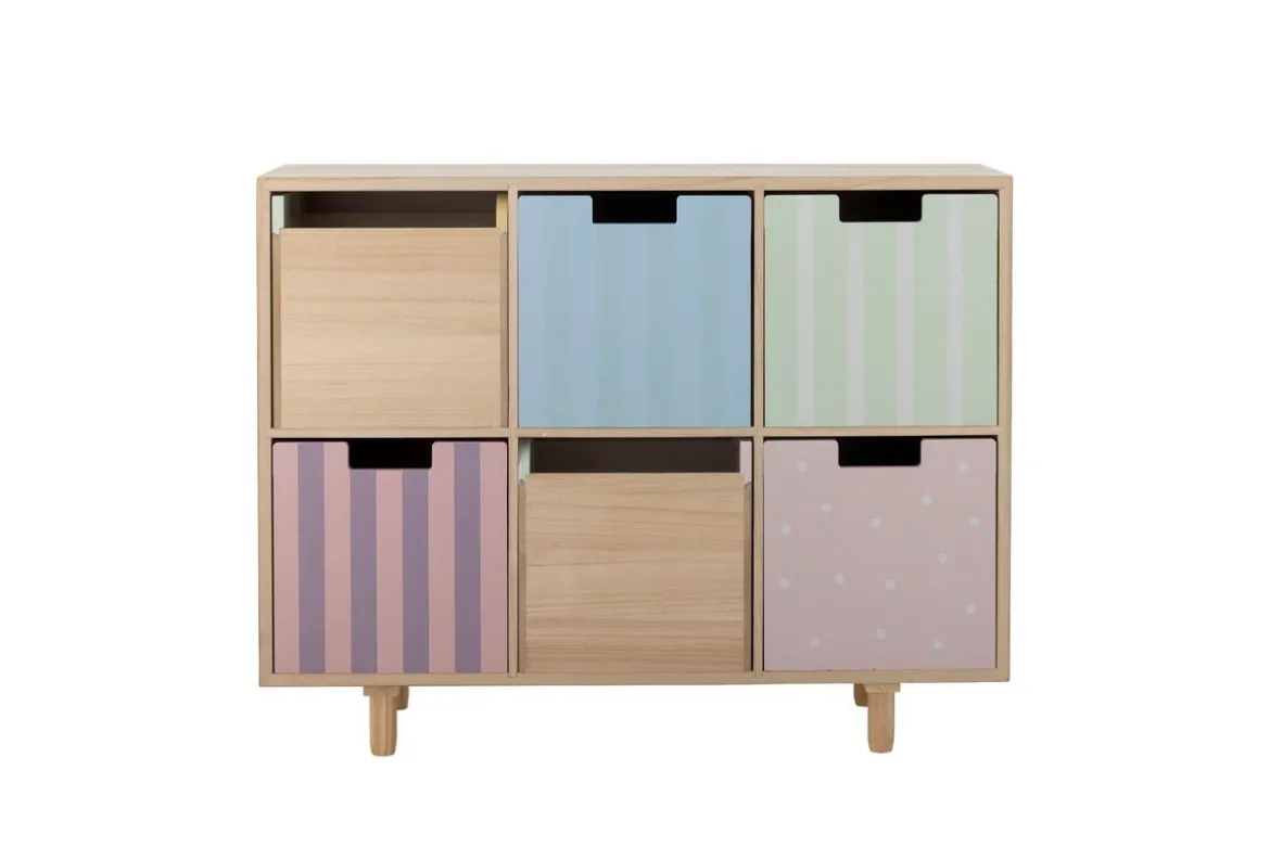 Kinder-Bücherregal „Linus“ mit Schubladen – Buntes Design