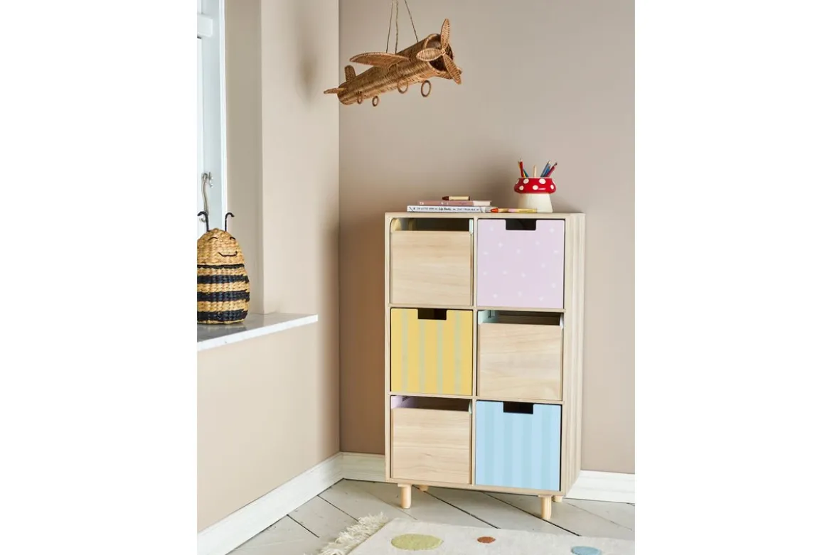 Kinder-Bücherregal „Linus“ mit Schubladen – Buntes Design