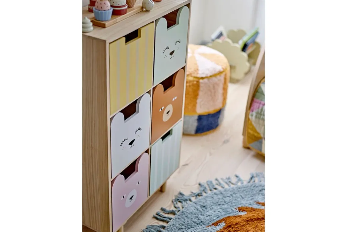 Kinder-Bücherregal „Linus“ mit Schubladen – Buntes Design