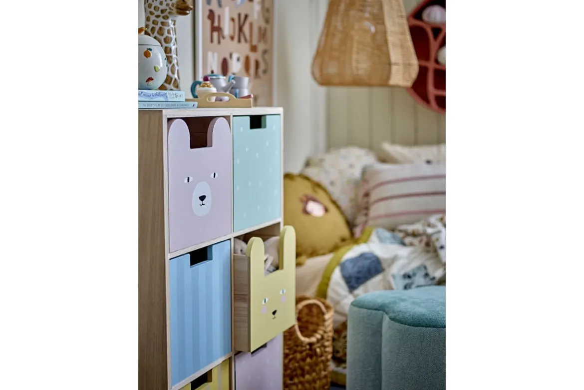 Kinder-Bücherregal „Linus“ mit Schubladen – Buntes Design