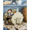 Kinder Bücherregal Polly – Schaf aus FSC®-zertifiziertem Holz in Grün für das Kinderzimmer