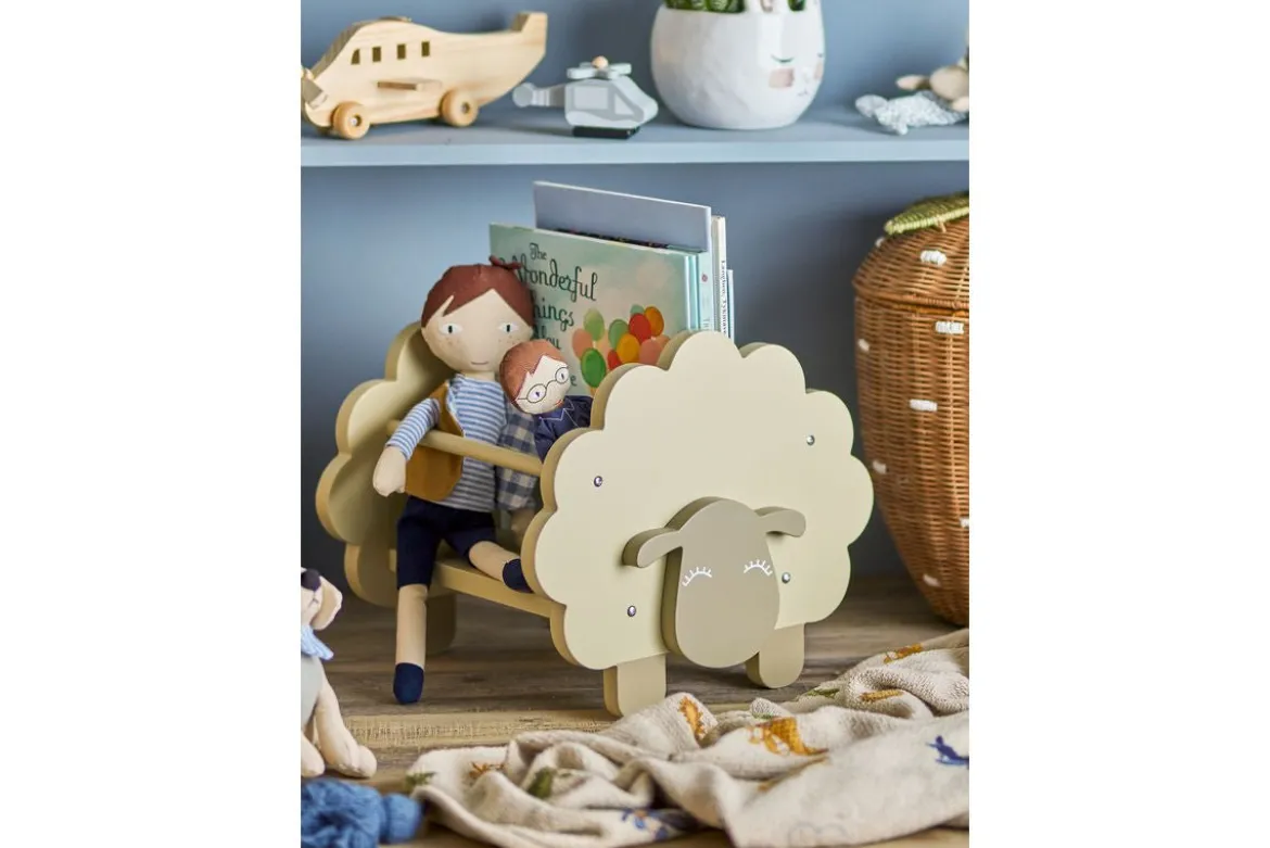 Kinder Bücherregal Polly – Schaf aus FSC®-zertifiziertem Holz in Grün für das Kinderzimmer