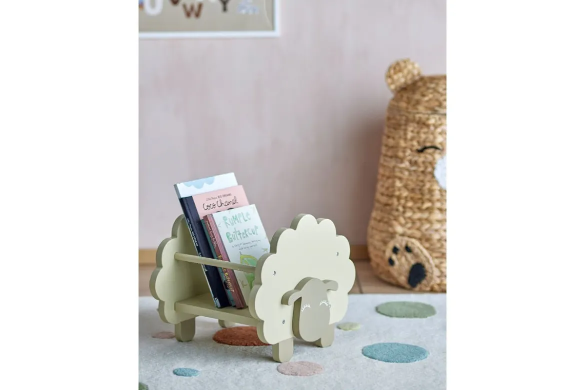 Kinder Bücherregal Polly – Schaf aus FSC®-zertifiziertem Holz in Grün für das Kinderzimmer