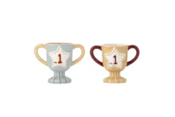 Kinder Becher Xander - 2er Set Kinderbecher in Pokalform mit Sternmotiv