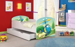 Kinderbett Luna mit Stauraum und verschiedenen Motiven